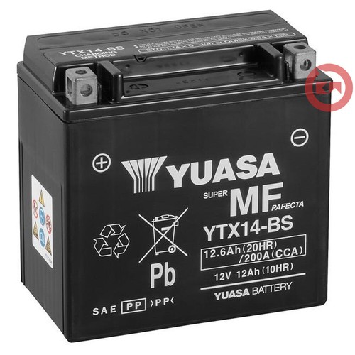 Batteria yuasa ytx14 12ah - ytx14-bs,