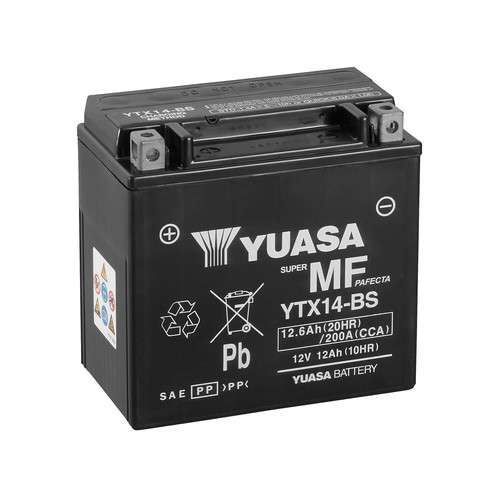 Bateria moto yuasa ytx14 - bateria, ytx14-bs