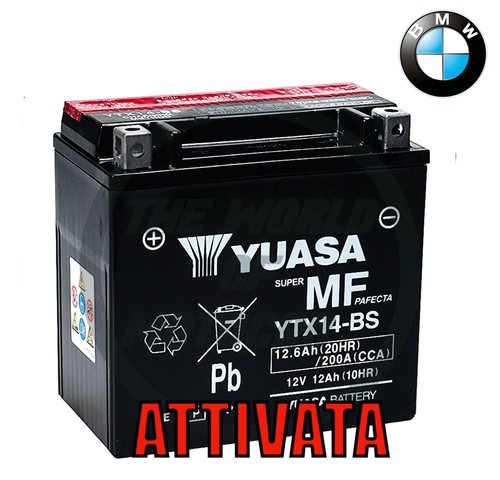 Batteria yuasa ytx14 bmw - yuasa, ytx14-bs