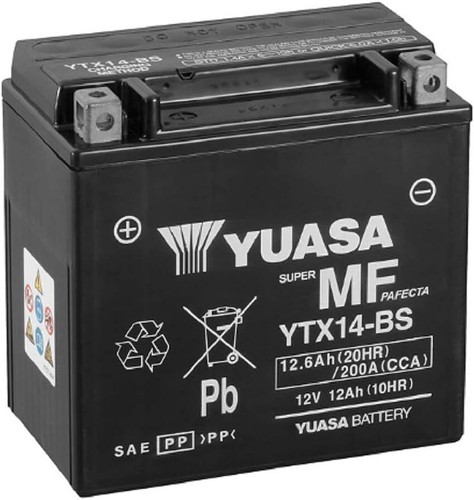 Batteria moto yuasa ytx14 - moto,