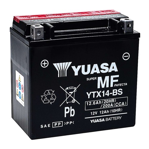 Batteria moto yuasa ytx14 - batteria,